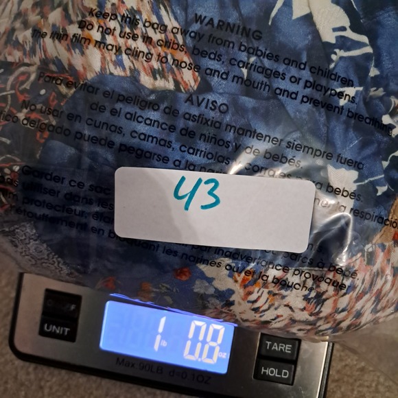 NWT John Mark Maxi Dress Women's Small Blue Patchwork Embroidered Boho Tiered - Picture 11 of 11